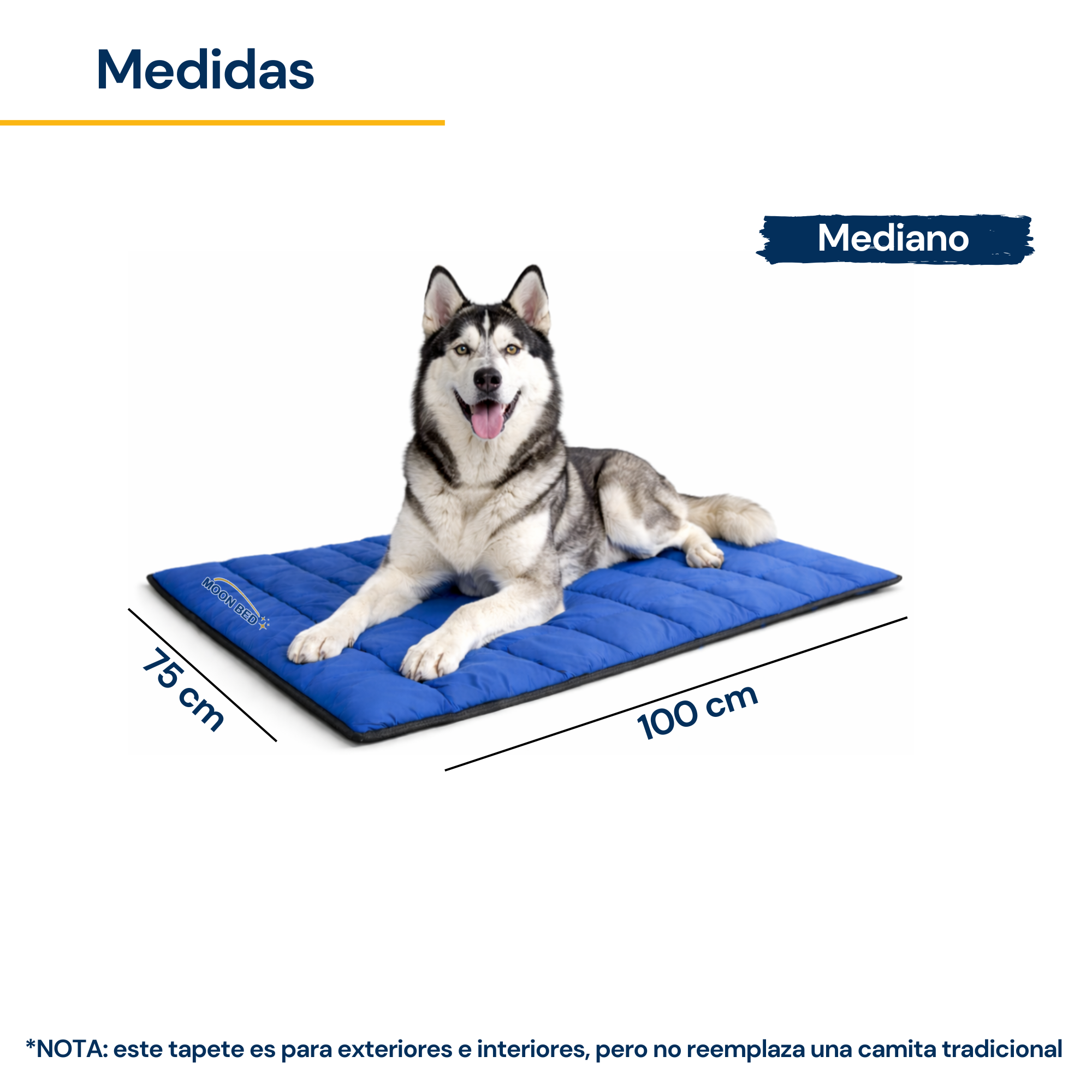 Tapete Acolchado Mediano Para Mascotas Portátil Cama Ligera