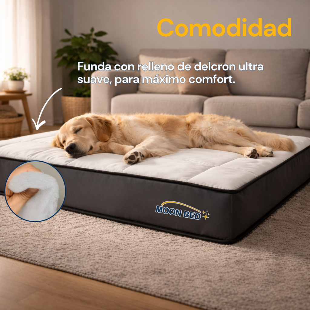 Cama Colchón Grande Moon Bed Para Gatos Y Perros 100x80cm