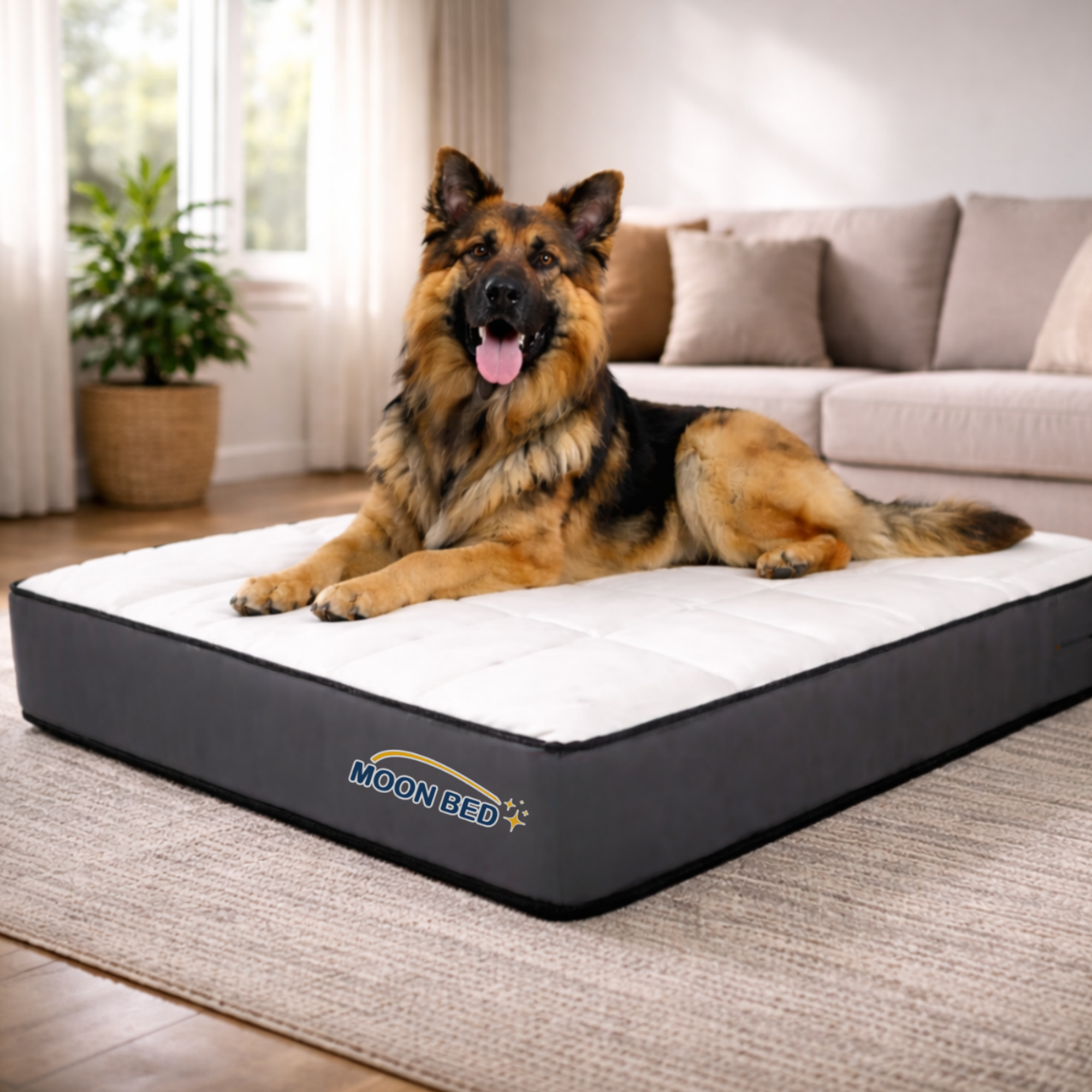 Cama Colchón Extra Grande Moon Bed Para Perros 120x100cm