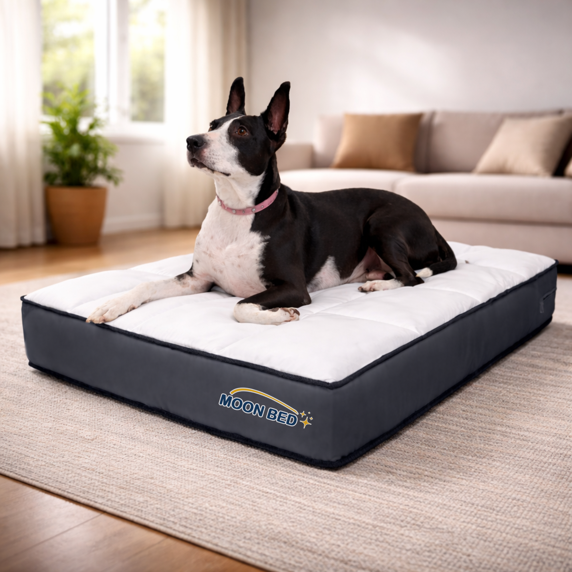 Cama Colchón Mediano Moon Bed Para Gatos Y Perros 90x70cm