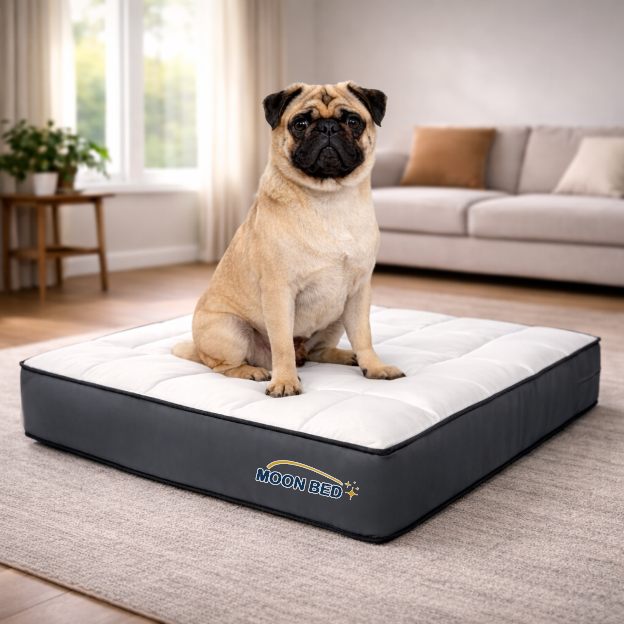Cama Colchón Pequeña Moon Bed Para Gatos Y Perros 70x50cm