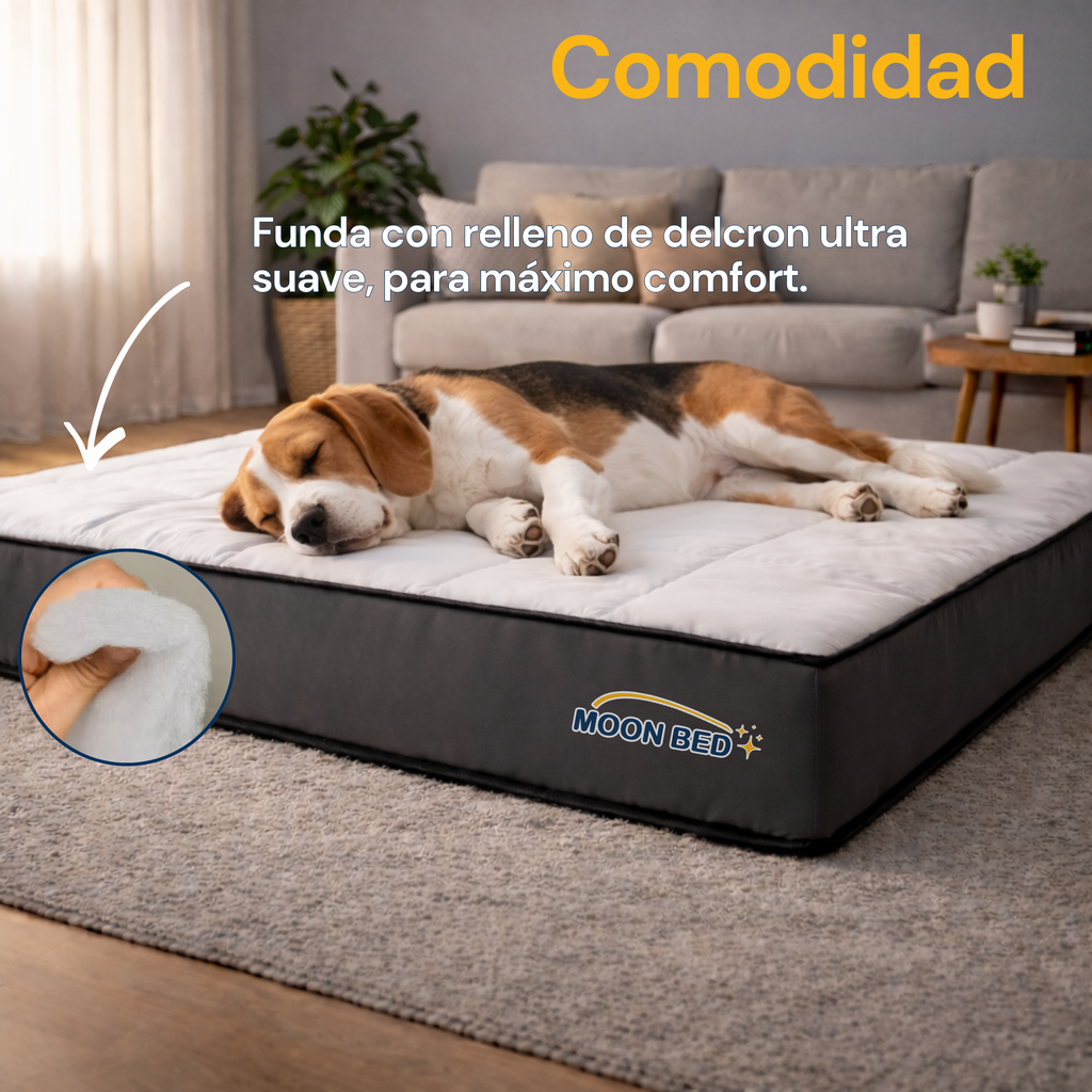 Cama Colchón Mediano Moon Bed Para Gatos Y Perros 90x70cm